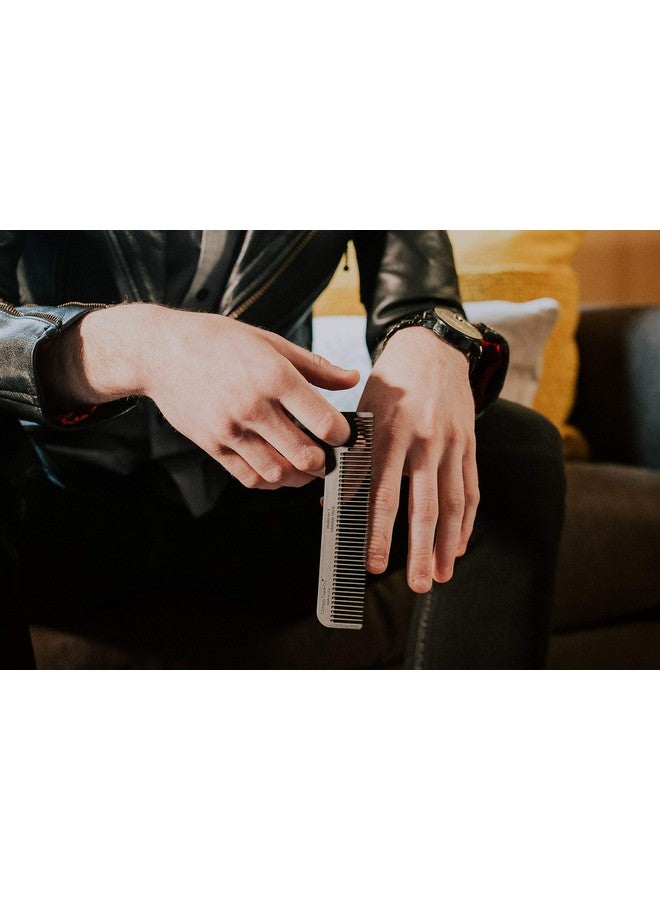 Chicago Comb Model 1 Carbon Fiber Made In Usa Smooth Strong And Light Antistatic Heatresistant 5.5 Inches (14 Cm) Long Ultimate Daily Use Pocket And Travel Comb - Image 4