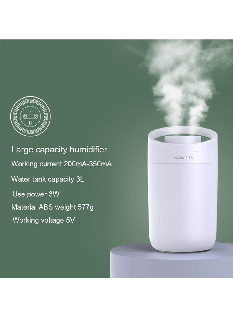 NEX 3L Humidifiers, 30dB Ultra-Quiet Cool Air Humidifier for Baby Home Bedroom Office, 2 Nozzles, 3 Mist Modes, Automatic Shut Off Function- Lasts Up to 30 Hours - Image 4