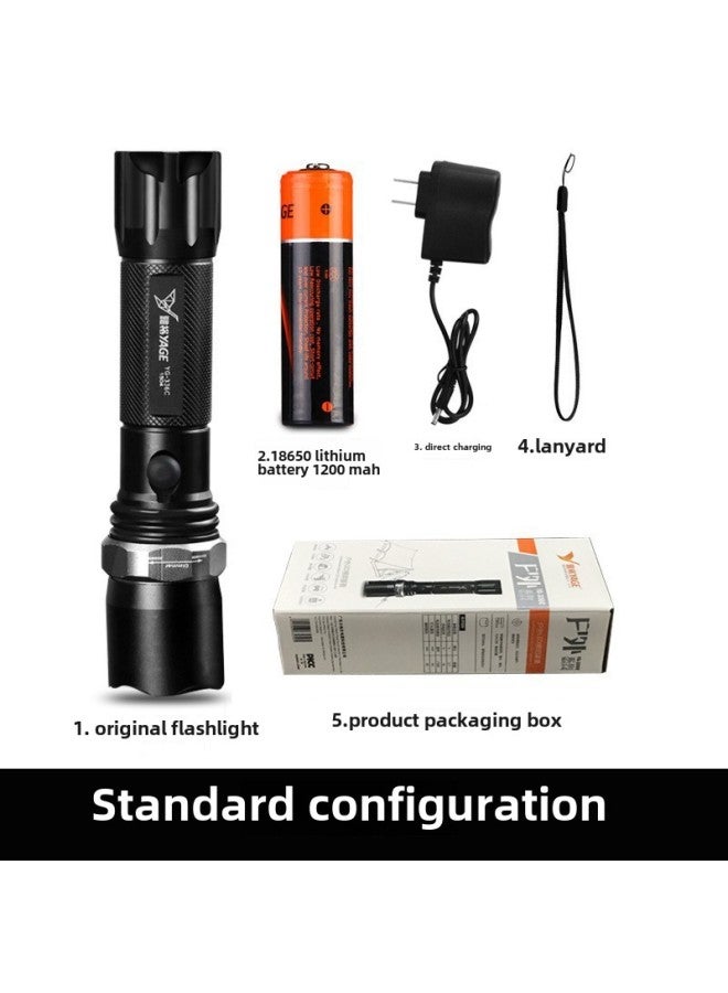 Yage YG-336C Aluminum Alloy Zoom Flashlight Outdoor Lighting Mountaineering Night Riding Yage Flashlight-Product Specifications:Standard - Image 1