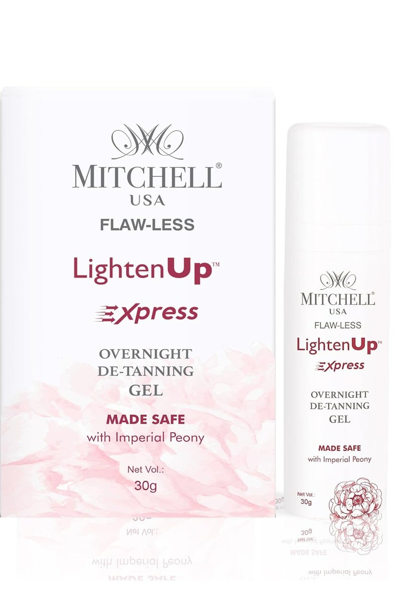 MITCHELL USA Lighten Up Express Overnight De-Tanning Gel 30g