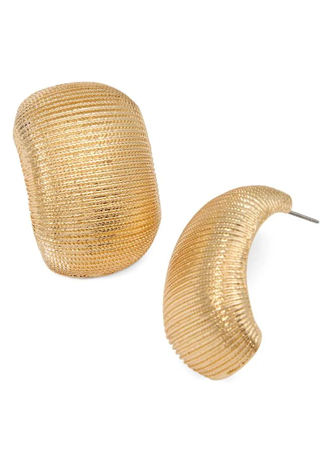 Dion Ladies Gold Earrings