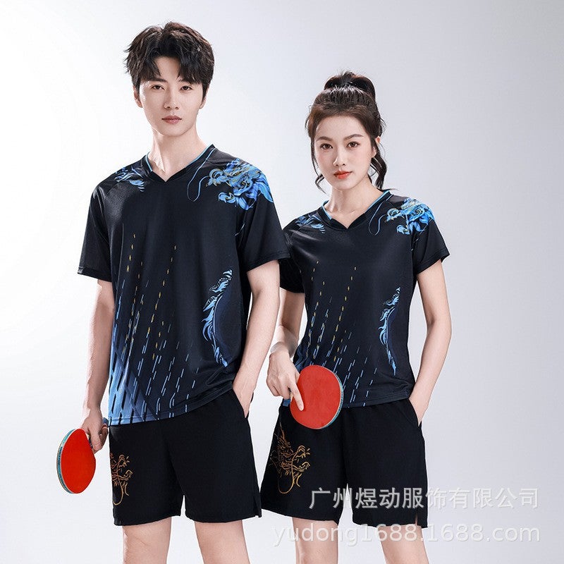Table Tennis Sportswear Suits For Men And Women Training Team Uniforms Sweat-Absorbent Breathable Quick-Drying School Competition Table Tennis Jerseys - Image 4