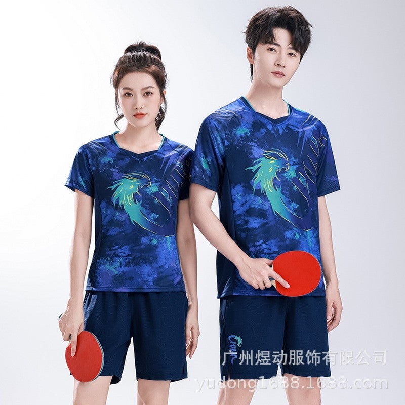 Table Tennis Sportswear Suits For Men And Women Training Team Uniforms Sweat-Absorbent Breathable Quick-Drying School Competition Table Tennis Jerseys - Image 3