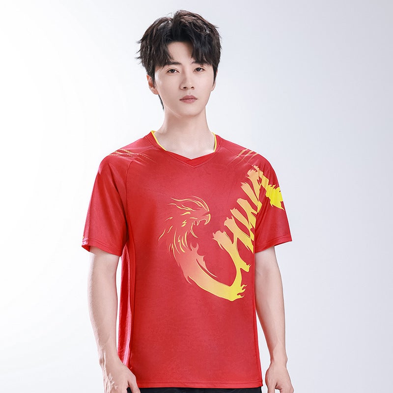 Table Tennis Sportswear Suits For Men And Women Training Team Uniforms Sweat-Absorbent Breathable Quick-Drying School Competition Table Tennis Jerseys - Image 1