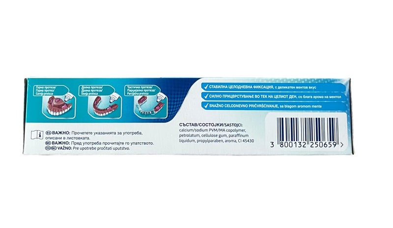 GlaxoSmithKline COREGA EXTRA STRONG cream without zinc 40 g Cream mount properly sealing the space between the denture and the mucosa It provides a superfast maintenance dentures thanks to a triple salt sodium magnesium and zinc It does not contain dyes and flavors so do not change the taste of food - Image 2