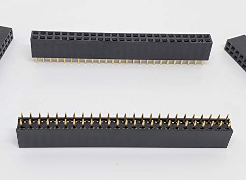 Connectors Pro 25-Pack 50P 2.54mm 0.1" Pitch PCB Female Pin Headers 2x25 Dual Rows 50 Pins Female Sockets to Male Straight PCB DIP, Double Rows PC Board Through-Board Strip - Image 4
