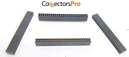 Connectors Pro 25-Pack 50P 2.54mm 0.1" Pitch PCB Female Pin Headers 2x25 Dual Rows 50 Pins Female Sockets to Male Straight PCB DIP, Double Rows PC Board Through-Board Strip - Image 5
