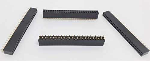 Connectors Pro 25-Pack 50P 2.54mm 0.1" Pitch PCB Female Pin Headers 2x25 Dual Rows 50 Pins Female Sockets to Male Straight PCB DIP, Double Rows PC Board Through-Board Strip - Image 3