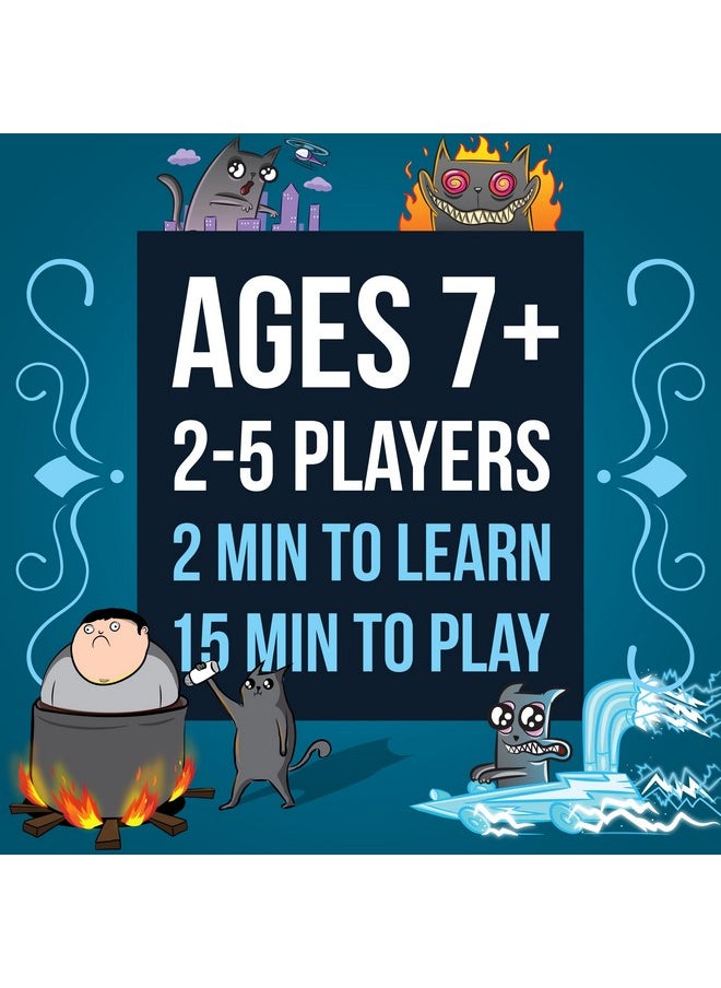Exploding Kittens LLC Exploding Kittens Recipes For Disaster Deluxe Russian Roulette Card Game Set Family Friendly Party Games For Adults Teens & Kids  - Image 2