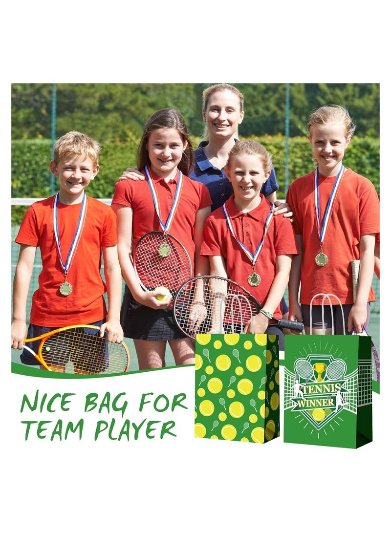 SYOSI 30 Pcs Baseball Party Candy Favor Bags Basketball Tennis Party Bags Baseball Tennis Gift Goodie Favor Bags Treat Candy Goody Bags Party Decorations Birthday Bag with Handle for Sports Theme - Image 5