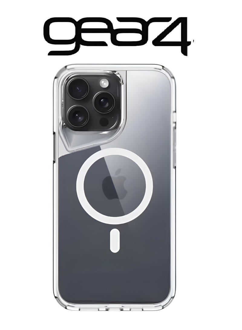 Gear4 iPhone 16 Pro Magsafe Cover, Strong Clear Shock-Resistant Magnetic Case for iPhone 16 Pro  Protrusion Around Camera, Pure High-Clarity Cover - Image 3