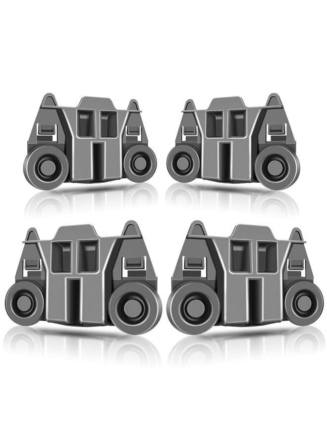 Monkemon 4 Packs W10195417 UPGRADED Dishwasher Wheels Lower Rack For kenmore whirlpool kitchen aid,Dishwasher Wheels Replaces Dish Rack Part Number AP4538395, PS2579553,WPW10195417, AH2579553, EA2579553 - Image 1