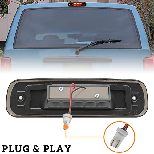 KEWISAUTO LED 3rd Third Brake Light for Cherokee 97-01, KEWISAUTO Smoked Black Center High Mount Stop Light for Jeep Cherokee 1997 1998 1999 2000 2001 Accessories(1PCS, Replace# 55155614AE) - Image 5