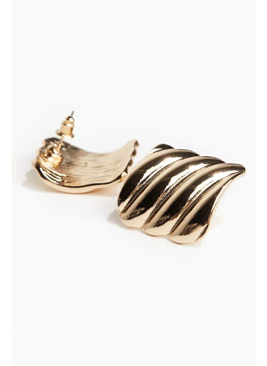 اتش اند ام Fluted Stud Earrings