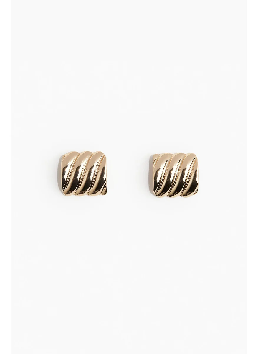 اتش اند ام Fluted Stud Earrings