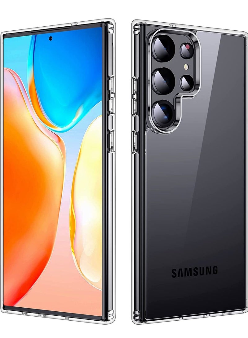 إيف تم تصميمه لـ Samsung Galaxy S23 Ultra Case واضحًا ، [مضادًا للاختراق وغير قاطع] حالات هاتفية واقية من الصدمات الشفافة النحيفة النحيفة الرقيقة اللطيفة لجهاز Galaxy S23،6.8 بوصة تم إصدارها 2023 - Image 1