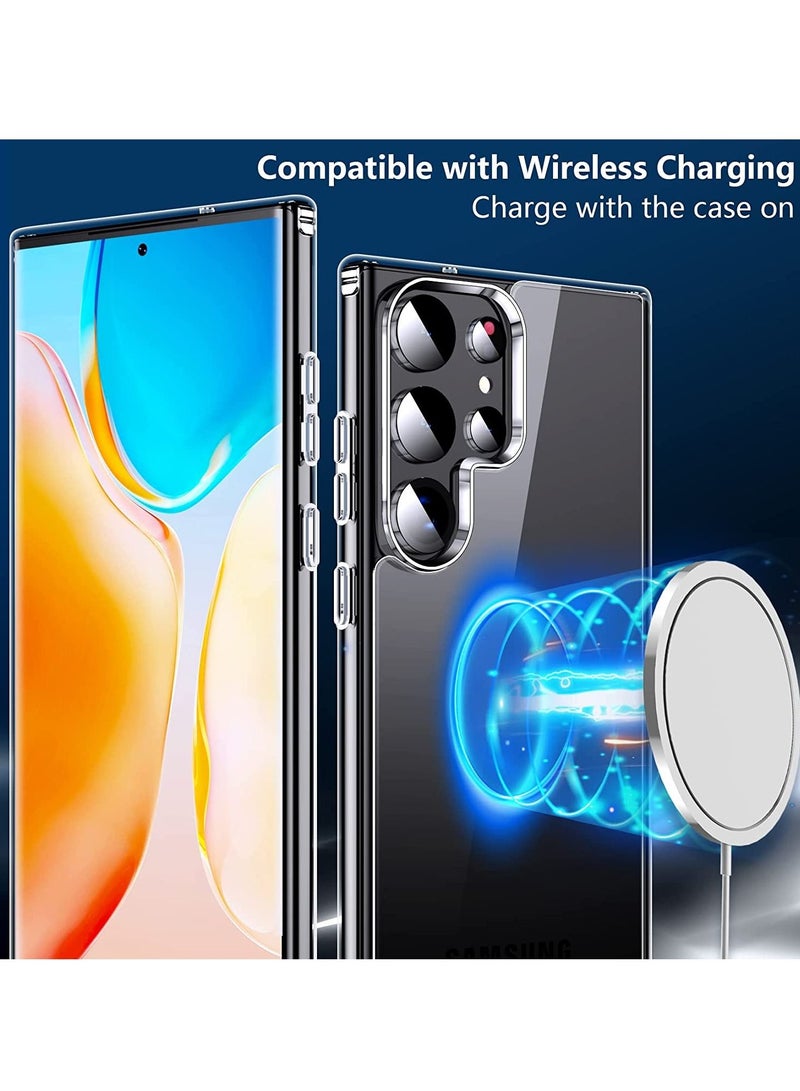 إيف تم تصميمه لـ Samsung Galaxy S23 Ultra Case واضحًا ، [مضادًا للاختراق وغير قاطع] حالات هاتفية واقية من الصدمات الشفافة النحيفة النحيفة الرقيقة اللطيفة لجهاز Galaxy S23،6.8 بوصة تم إصدارها 2023 - Image 2