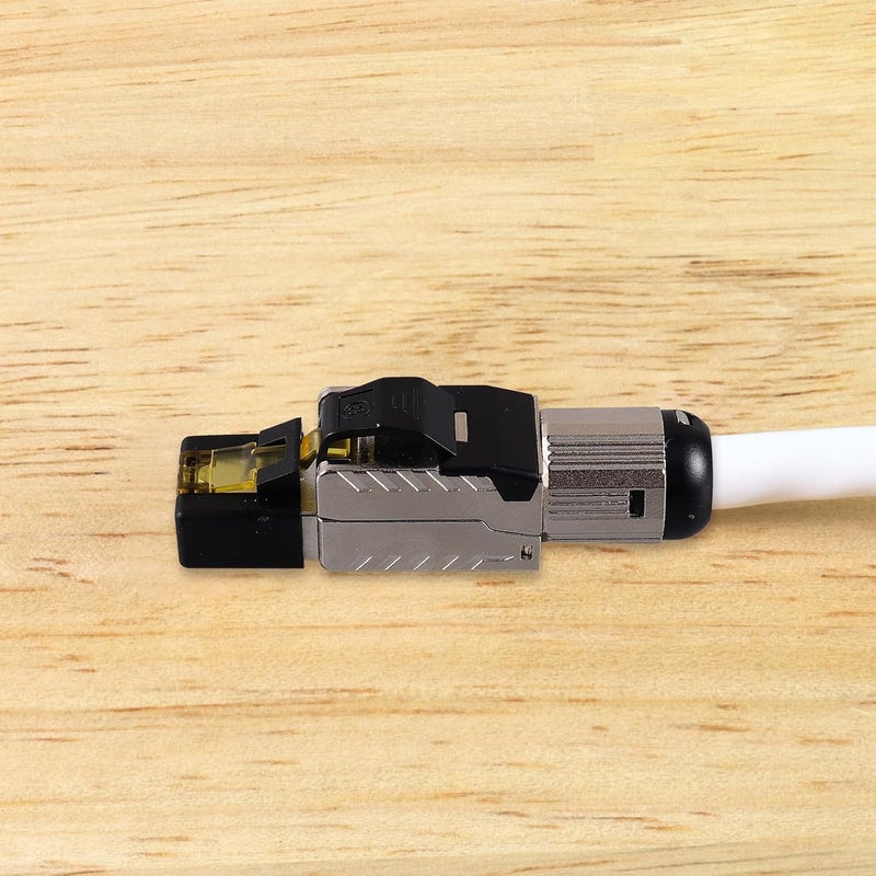 VILLCASE Shielded Rj45 Connector Cat8 Pass Through Modular Plug Ethernet Network Cable Plug Toolless Installation for Home and Office Network - Image 5