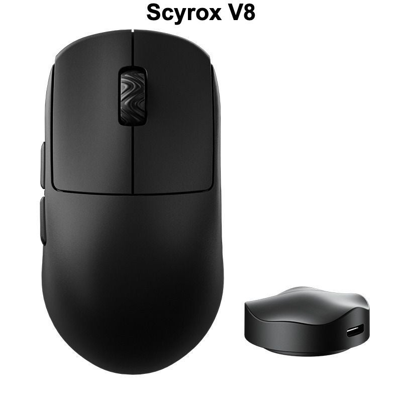 Scyrox V8 Gaming Mouse, 8K Polling, Pixart 3950 Sensor, Kailh Optical Switch, Black - Image 1