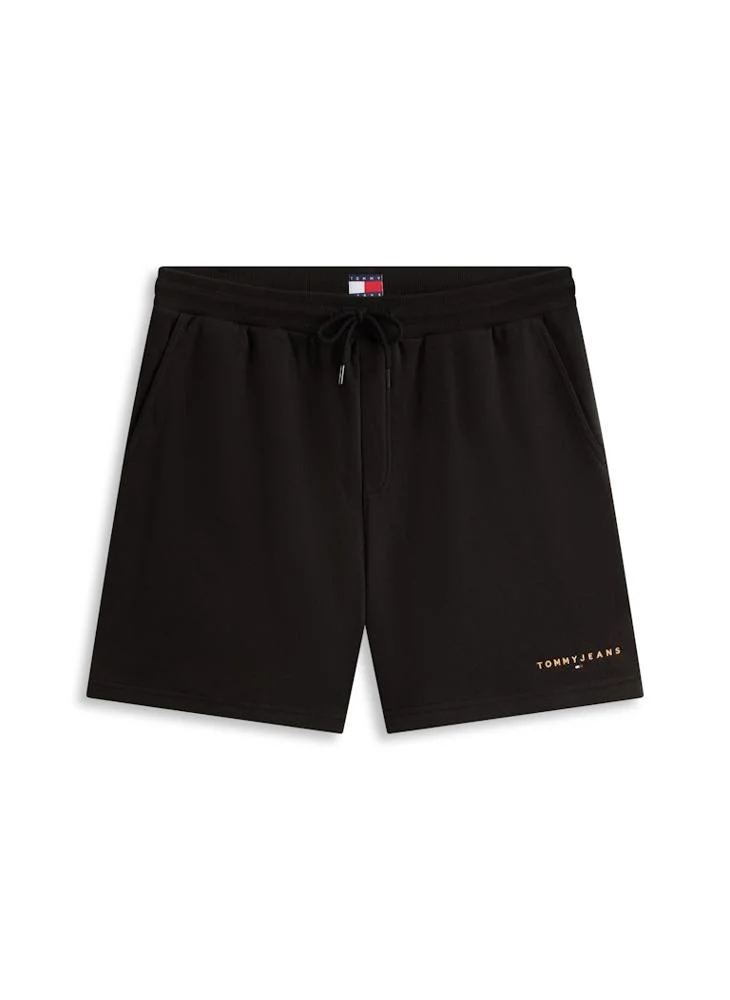 TOMMY JEANS  Linear Logo Embroidery Sweat Shorts for Men | Best Price UAE