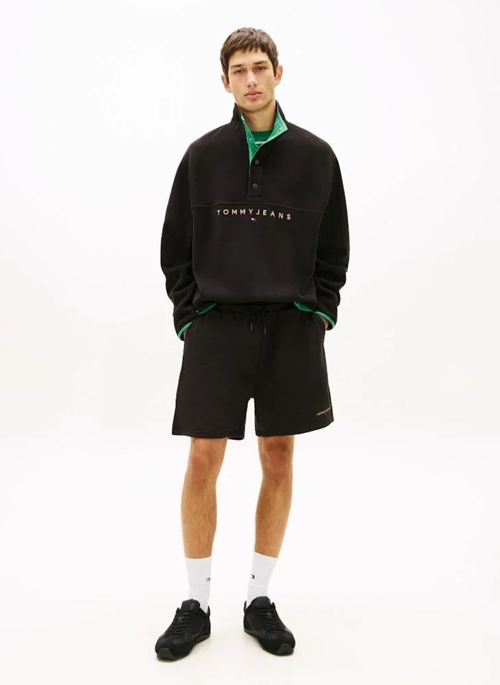 TOMMY JEANS  Linear Logo Embroidery Sweat Shorts for Men | Best Price UAE