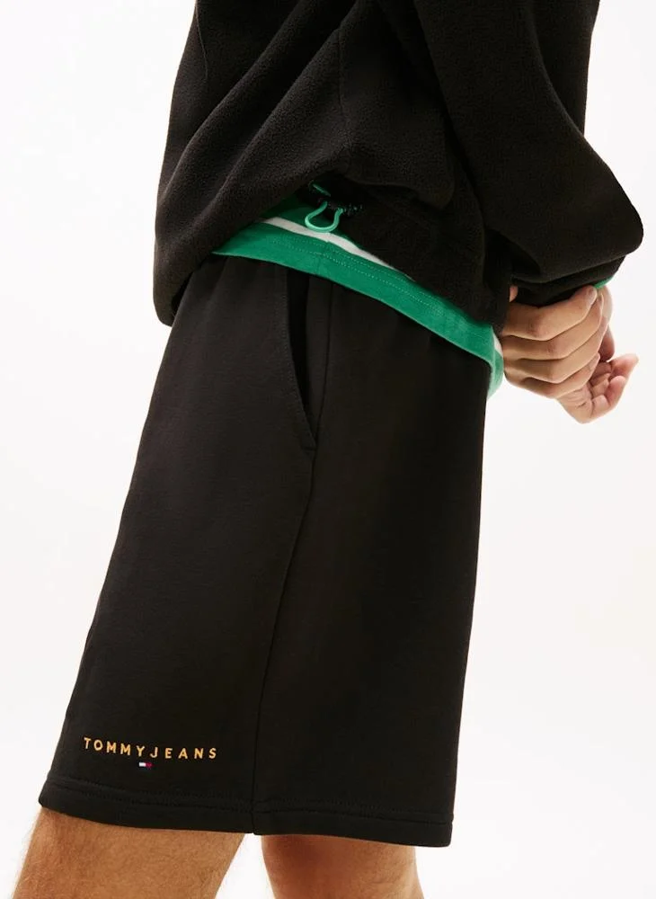 TOMMY JEANS  Linear Logo Embroidery Sweat Shorts for Men | Best Price UAE
