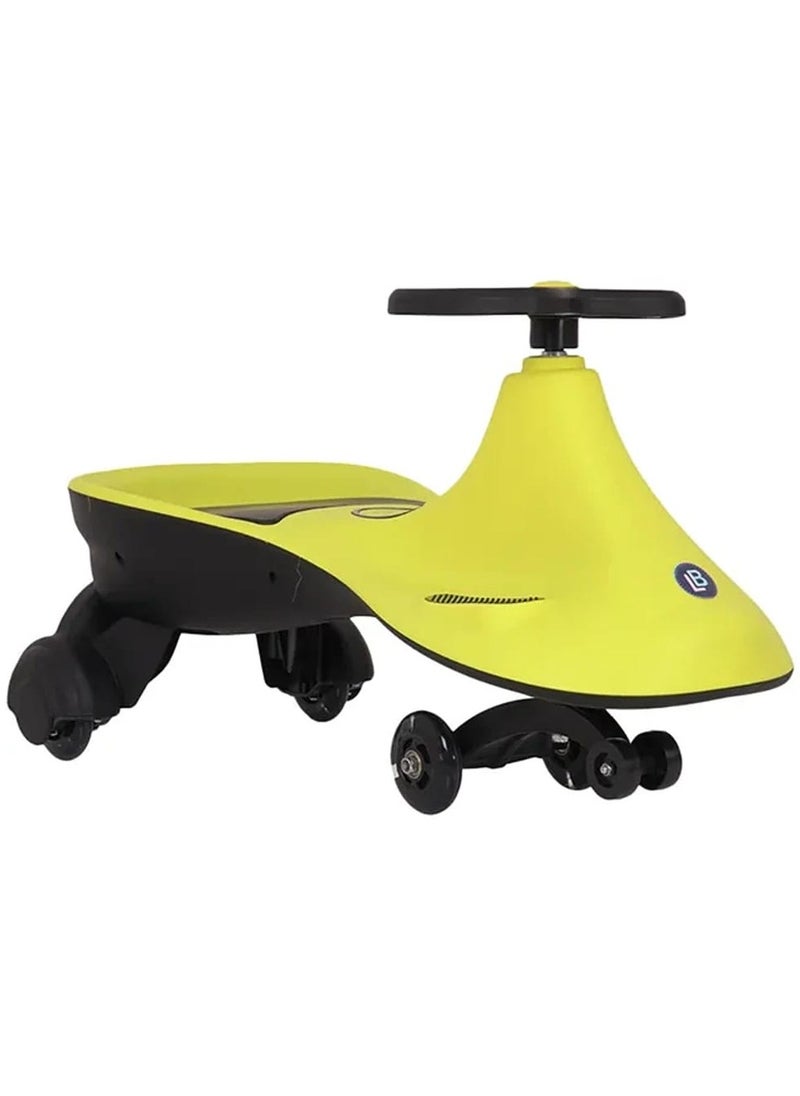 FACTUAL TOYS Kids Magic Swing Car With Music And Rollover Ride On Kids Toy Car-Green  - Image 1
