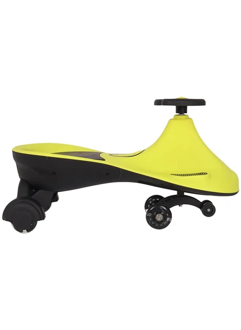 FACTUAL TOYS Kids Magic Swing Car With Music And Rollover Ride On Kids Toy Car-Green  - Image 2