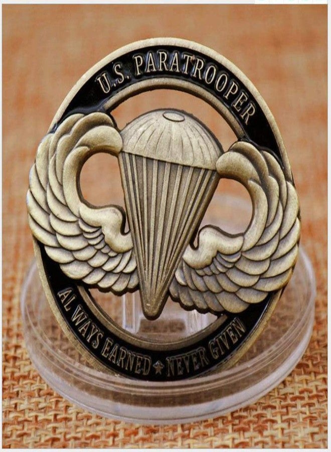 Woerda American Paratrooper Challenge Coin US Hollow Collection Souvenir - Image 4