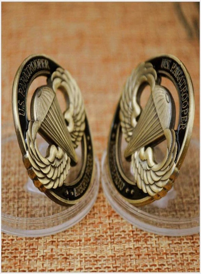 Woerda American Paratrooper Challenge Coin US Hollow Collection Souvenir - Image 3