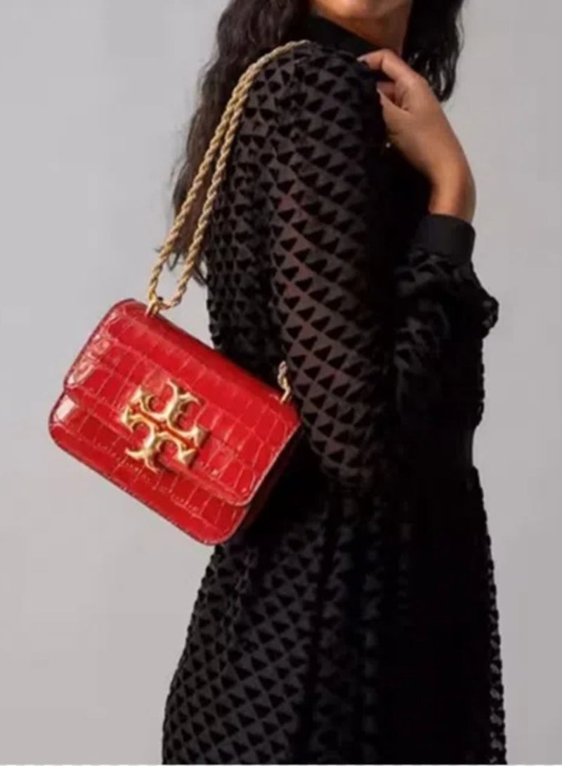 Burch Tory  Eleanor Magnetic closure Cowhide leather Chain bag Shoulder bag Crossbody bag - Image 5