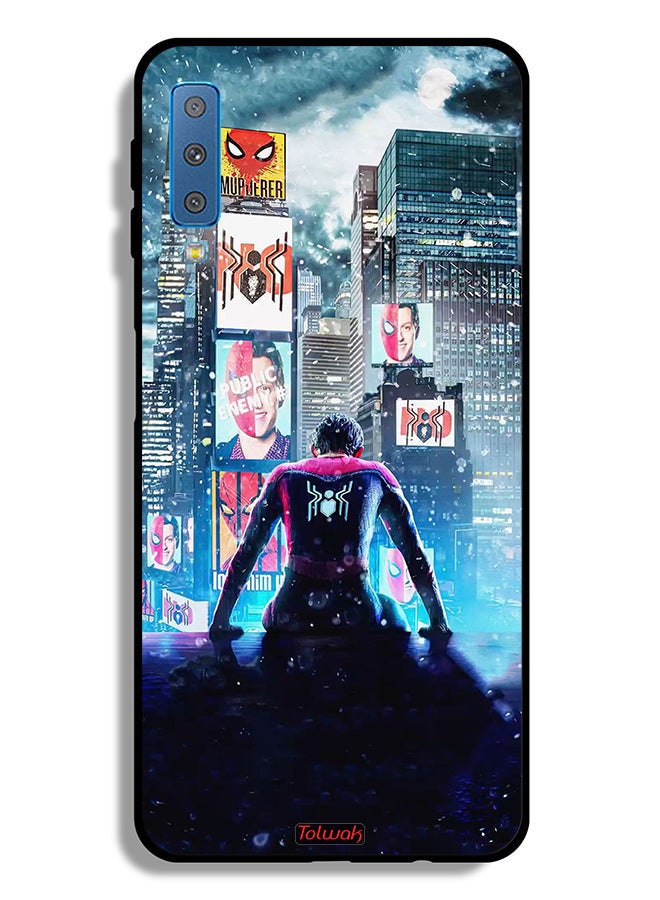 Tolwak Samsung Galaxy A7 (2018) Protective Case Cover Spider Man - Image 1