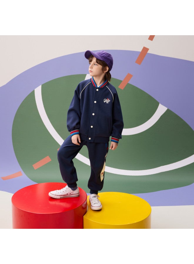 مكد 【أعلى + بنطلون】 mqd مجموعة ستايل مدرسي رياضي عادي موضة الخريف - Image 3