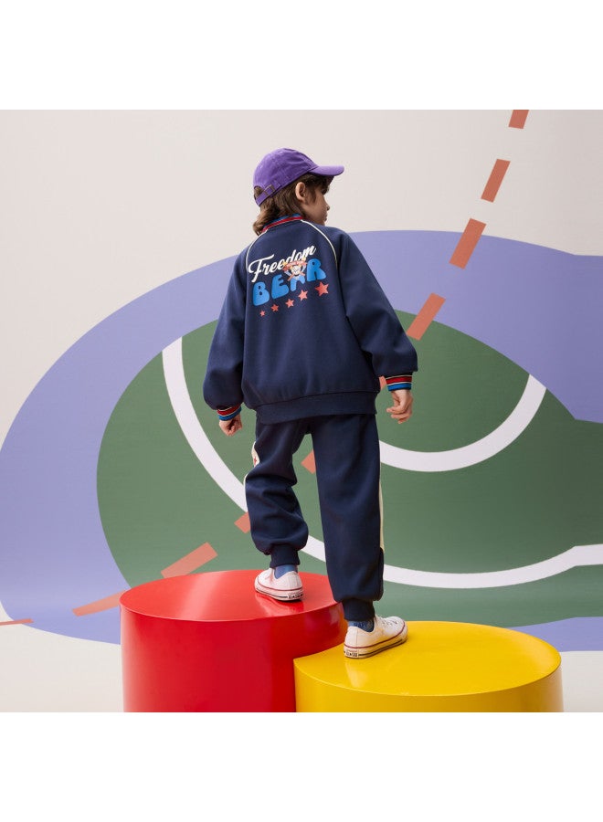 مكد 【أعلى + بنطلون】 mqd مجموعة ستايل مدرسي رياضي عادي موضة الخريف - Image 2