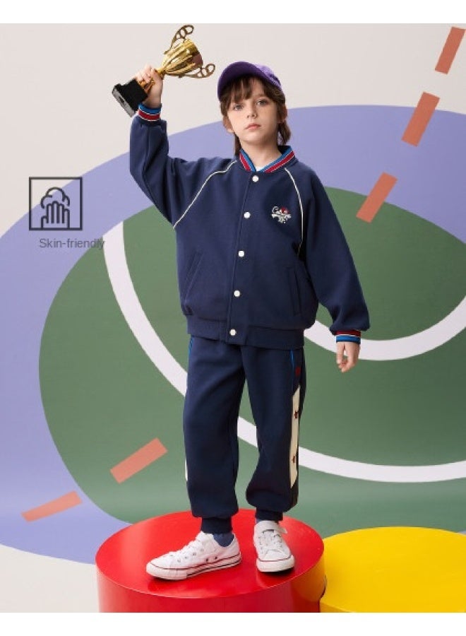 مكد 【أعلى + بنطلون】 mqd مجموعة ستايل مدرسي رياضي عادي موضة الخريف - Image 1