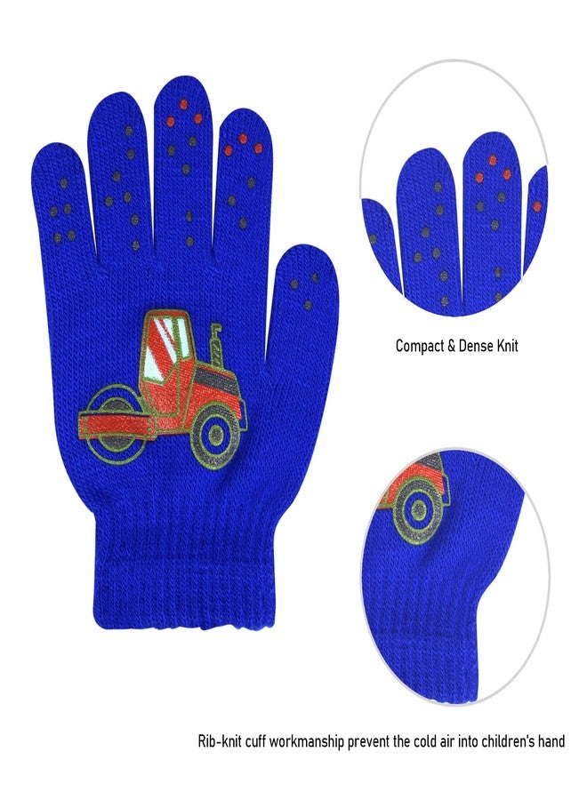Hicdaw 6 Pairs Kid's Winter Gloves - Stretchy Warm Knit Gloves for Toddlers Boys or Girls - Image 3
