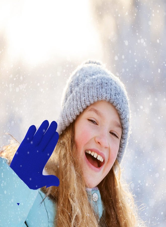 Hicdaw 6 Pairs Kid's Winter Gloves - Stretchy Warm Knit Gloves for Toddlers Boys or Girls - Image 5