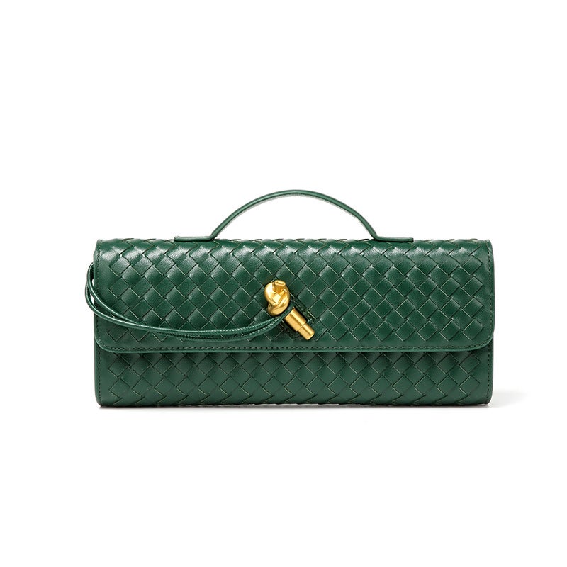New Woven Bag, Shoulder Baguette Bag, Women'S Bag, Horizontal Clutch Evening Bag, Crossbody Bag - Image 5