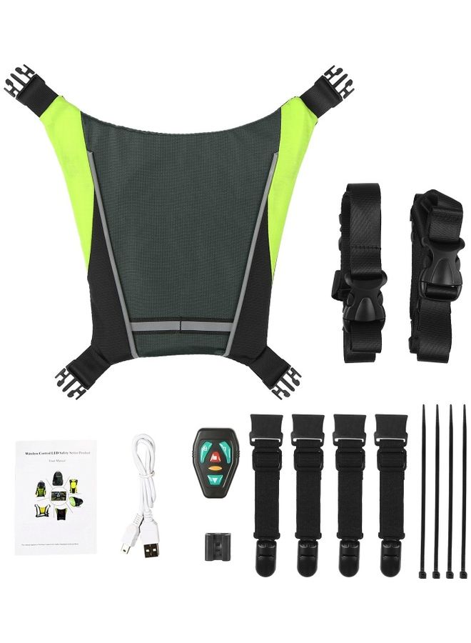 NIBEMINENT USB Rechargeable Safety Light Bag With Direction Indicator - Image 2