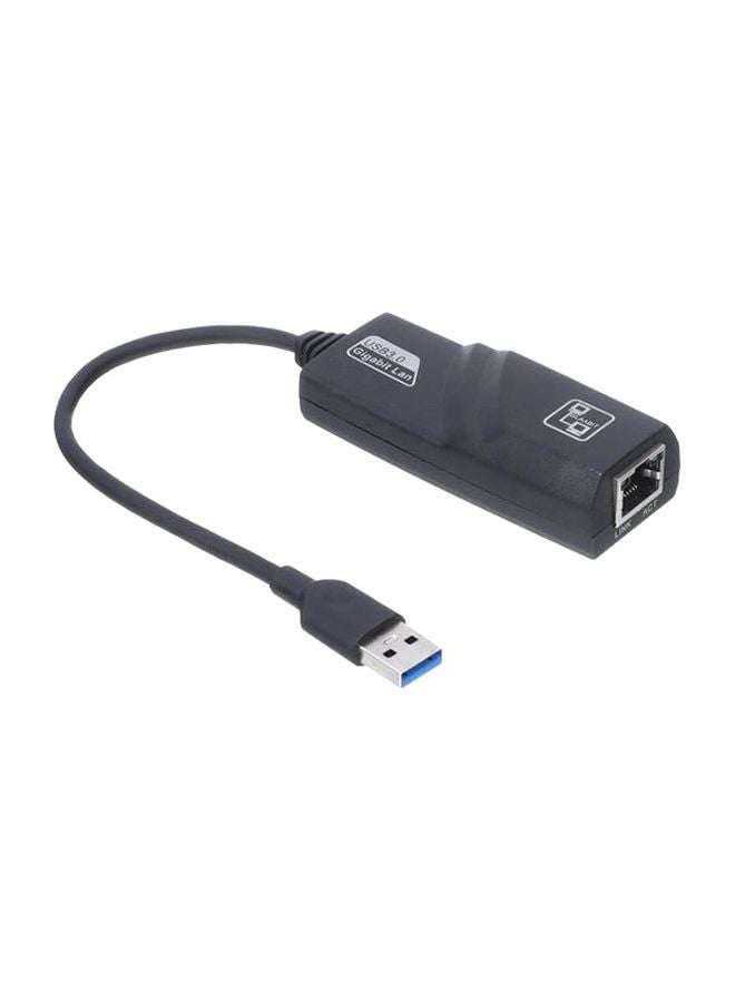 محول جيجابت LAN إلى إيثرنت بمنفذ USB 3.0 أسود - Image 1