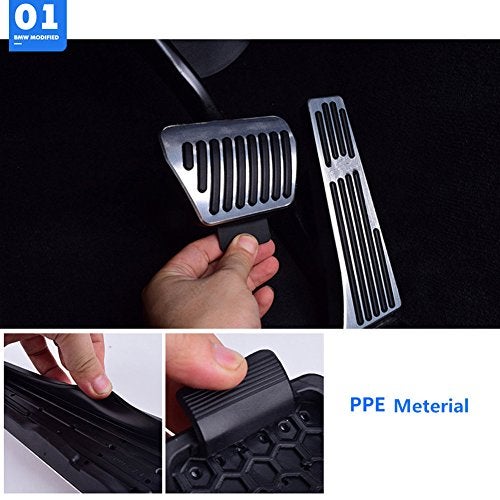 Jaronx Compatible with BMW Pedal Covers, No Drill Break Pedal Cover Anti-Slip Gas (1' F20/2' F22/3' F30 G20/4' F32/5' G30/6' F12 G32/7' G11 G12/X3 G01/X4 G02/X5 F15 G05/X6 F16 G06/X7 G07) - Image 3