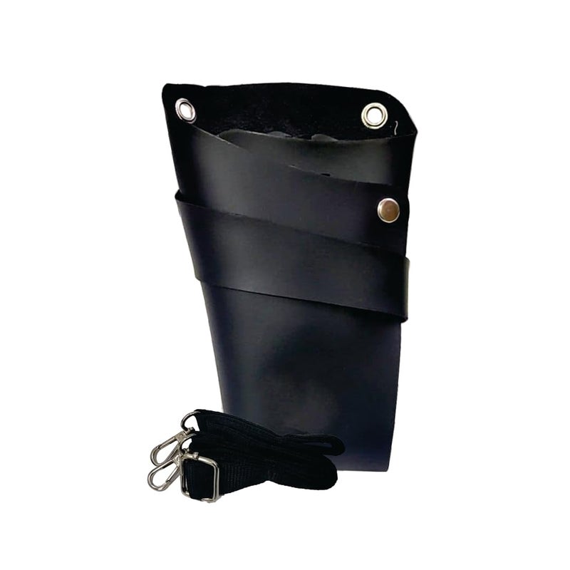 UD UD Professional Salon Barber Hairdressing Scissor Pouch Salon Tools Holster Utility Pouch Black PU Leather 1PC SKU SP501