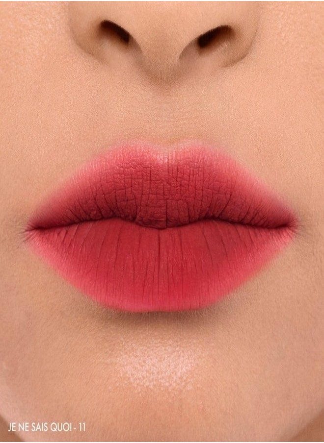 Sephora Collection Soft Matte & Easy - Smooth Matte Lip Color | Shade 11 Je Ne Sais Quoi - Vibrant Red  | Lightweight, Long-Lasting, Comfortable Wear | 4.5ml