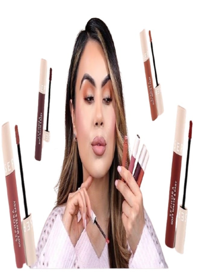 Sephora Collection Soft Matte & Easy - Smooth Matte Lip Color | Shade 11 Je Ne Sais Quoi - Vibrant Red  | Lightweight, Long-Lasting, Comfortable Wear | 4.5ml