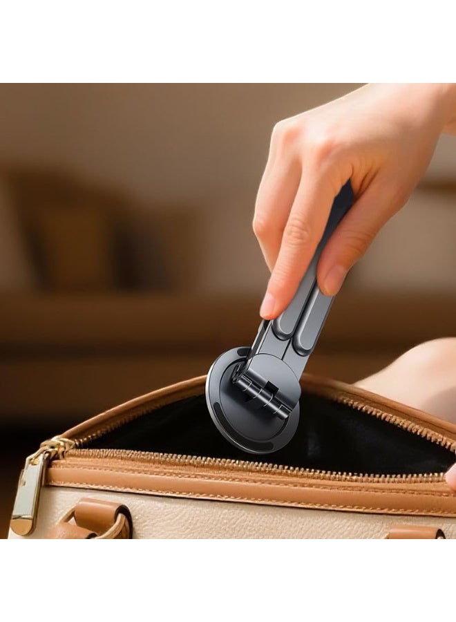 Magnetic Laptop & Mobile Stand – Foldable Adjustable Aluminium Alloy Desk Holder with Strong Suction Grip | Portable Multi-Angle Phone, Tablet & Laptop Stand - Image 2