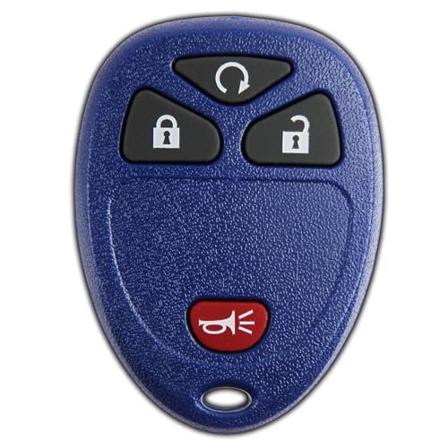 KeylessOption Key Fob Replacement for 2007 2008 2009 2010 2011 2012 2013 2014 2015 2016 2017 Buick Cadillac Chevrolet Chevy GMC Pontiac Saturn Remote 4Button 15913421 Locksmith Required 2011 - Image 1