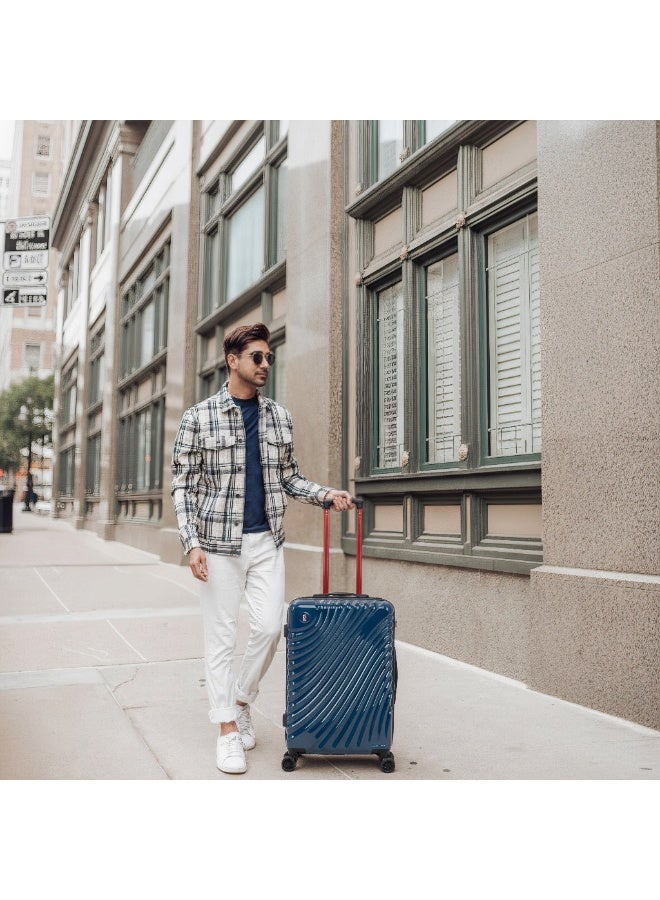 Eagle Express Falcon ABS+PC Hard Trolley – 24 Inch – Navy Dark Blue