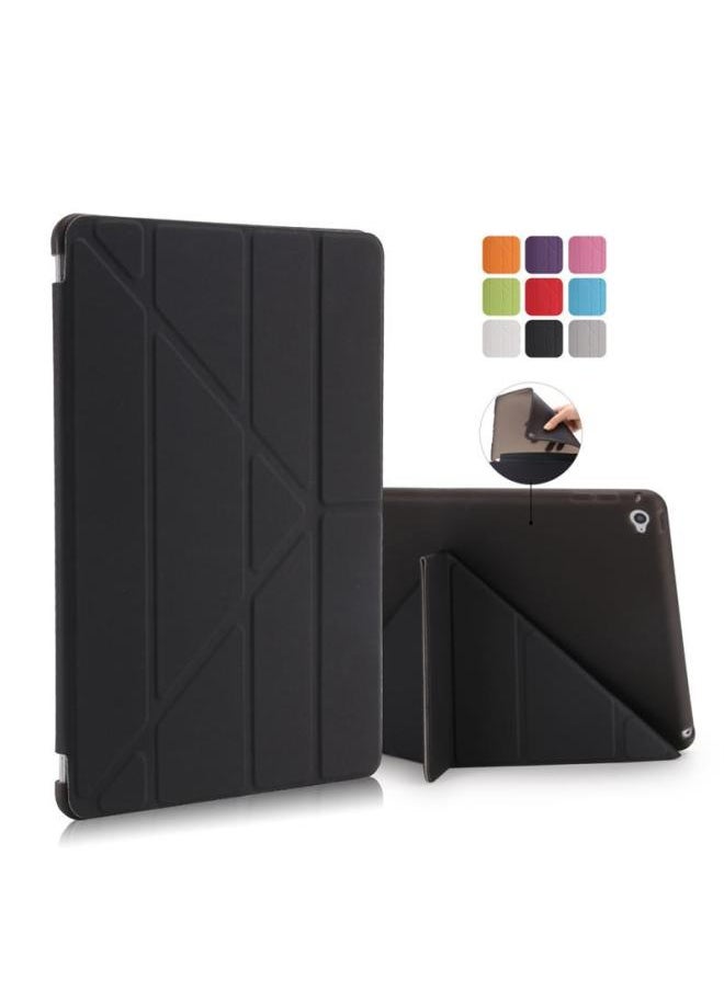 Generic - IPad Pro10.2tpu Protective Case IPad2022 Set 9.7 Silicone Anti-drop Multi-fold Flat Case Mini45-Color:Gold-Applicable Model:iPad5/6/ipad9.72018/ipad9.7 2017 - Image 1