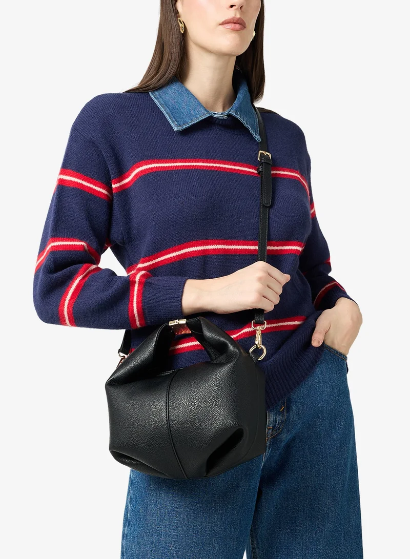 Structured Satchel Bag With Strap
