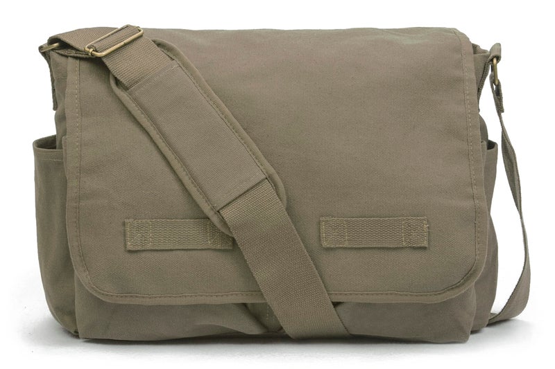 Sweetbriar Classic Vintage Messenger Bag - Original Heavyweight Cotton Canvas Shoulder Bag with Upgraded Features - Image 5